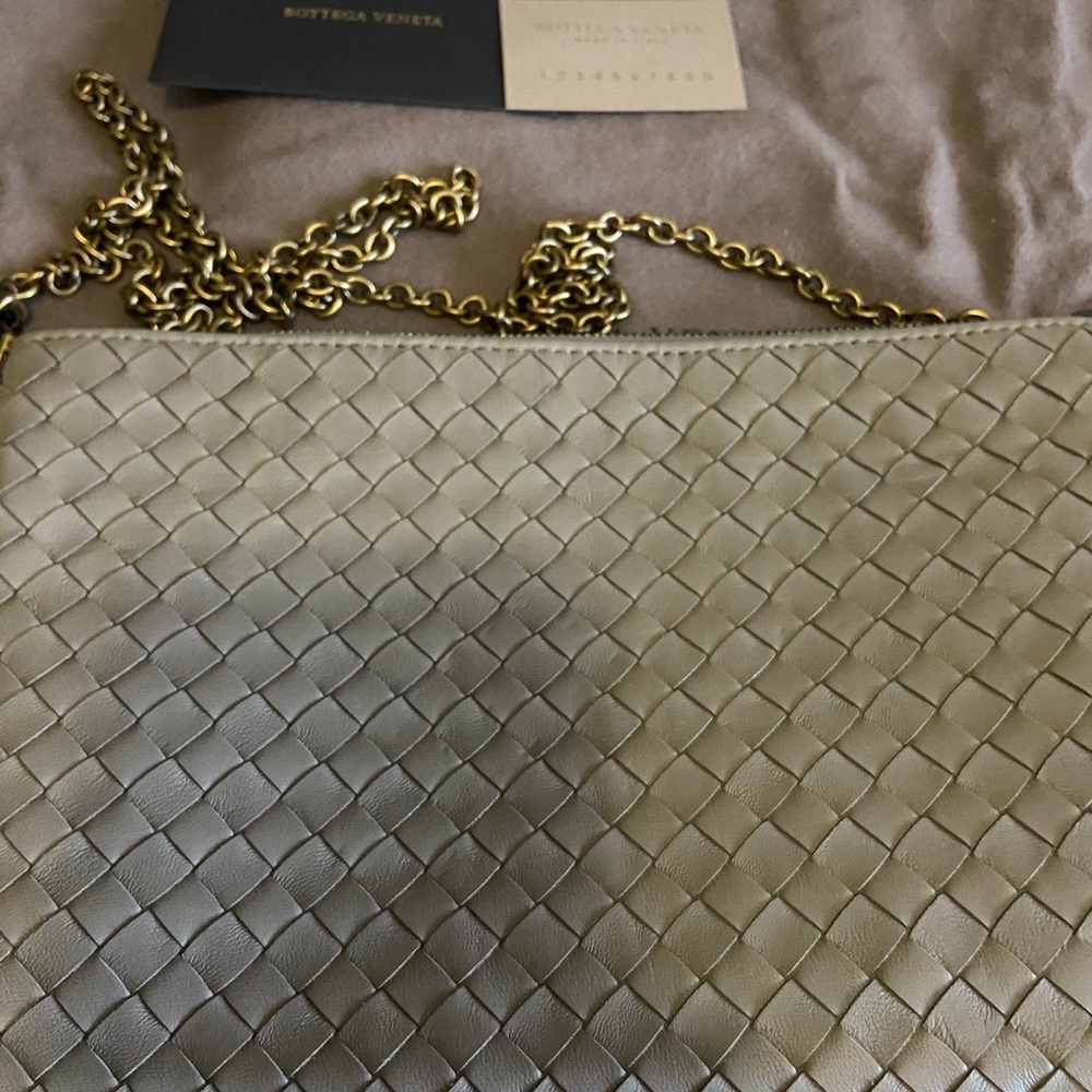 New Bottega Veneta Intrecciato Chain Wallet Shoulder Bag